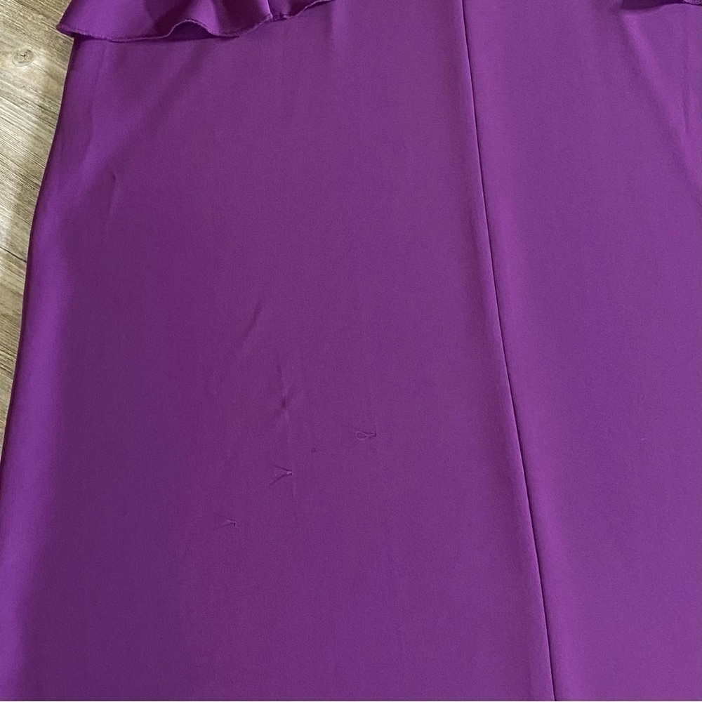 Loft Purple Ruffle Racerback Tank Dress - Picture 4 of 4